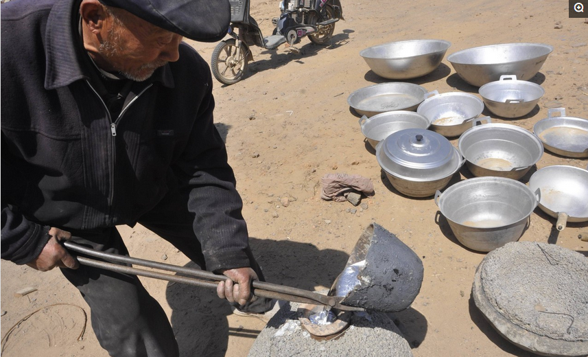 农村手艺"倒铝锅",你们还记得吗?来一起回忆一下吧!