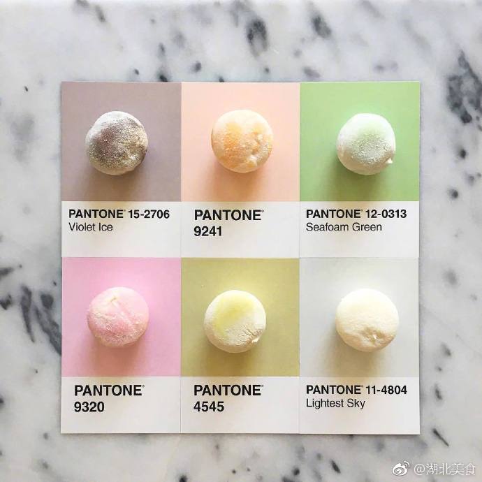 美国摄影师 lucy litman 制作的食物色卡ins:lucialitman