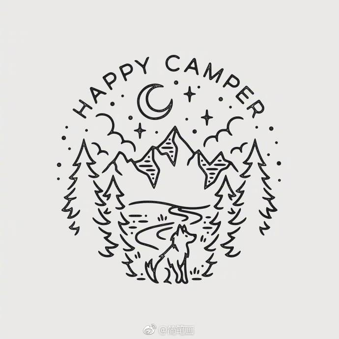 一组好看的黑白小插画(by:liam ashurst)