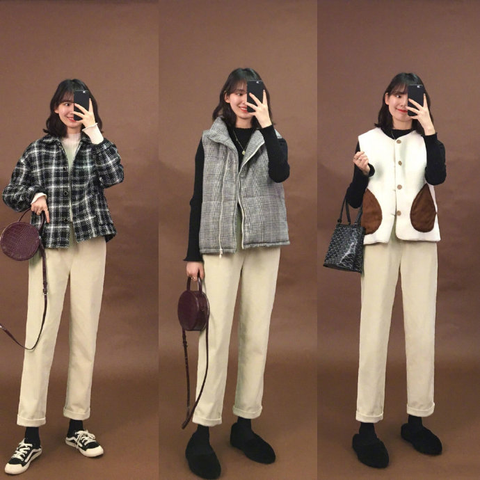 冬天也能hold住的浅色系穿搭,清新可爱的样子太少女了