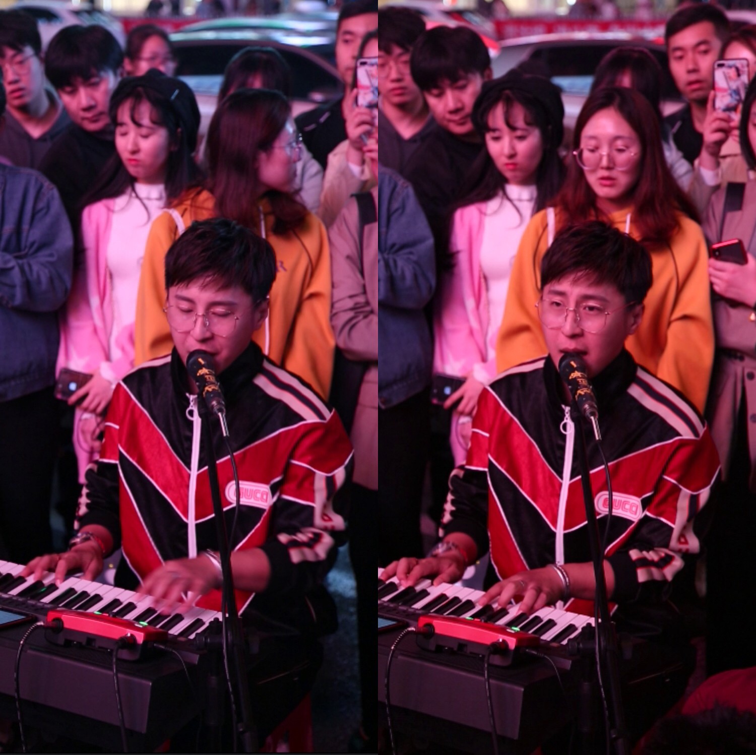 开开(赵锴羿)天津路演人气爆棚 歌手金池热情助阵