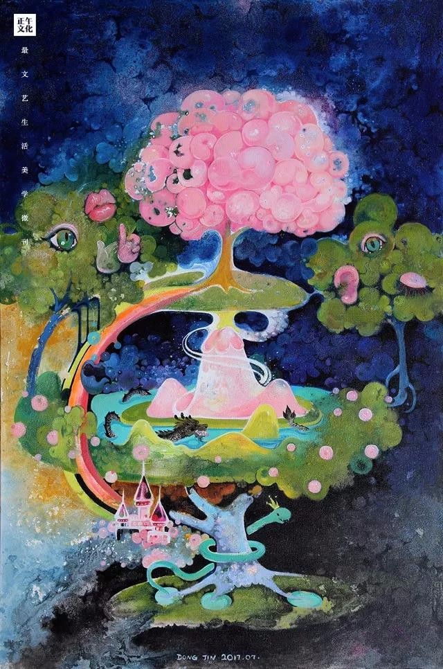 艺术家董瑾内心住着小女孩用画画舒解情绪用色彩治愈心灵