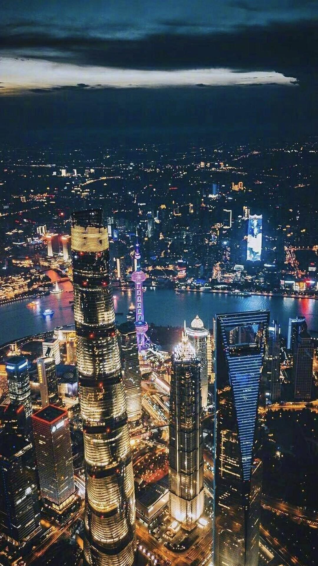 壁纸 上海夜景