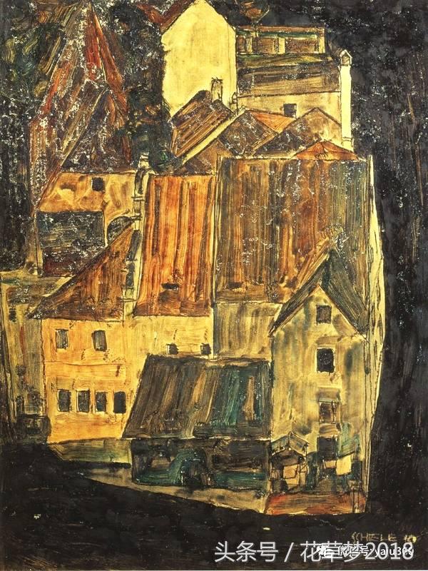 埃贡席勒风景画