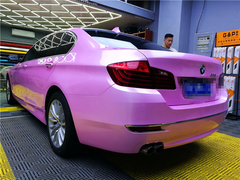 老夫的少女心宝马5系马卡龙紫丁香