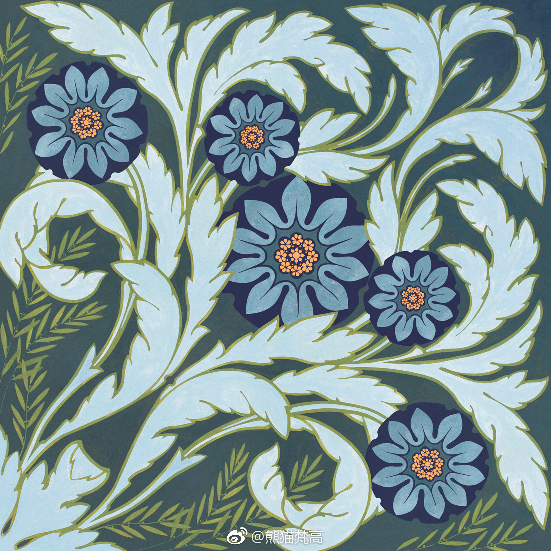 圣彼得堡插画家mariakhersonets的花草图案设计作品欣赏
