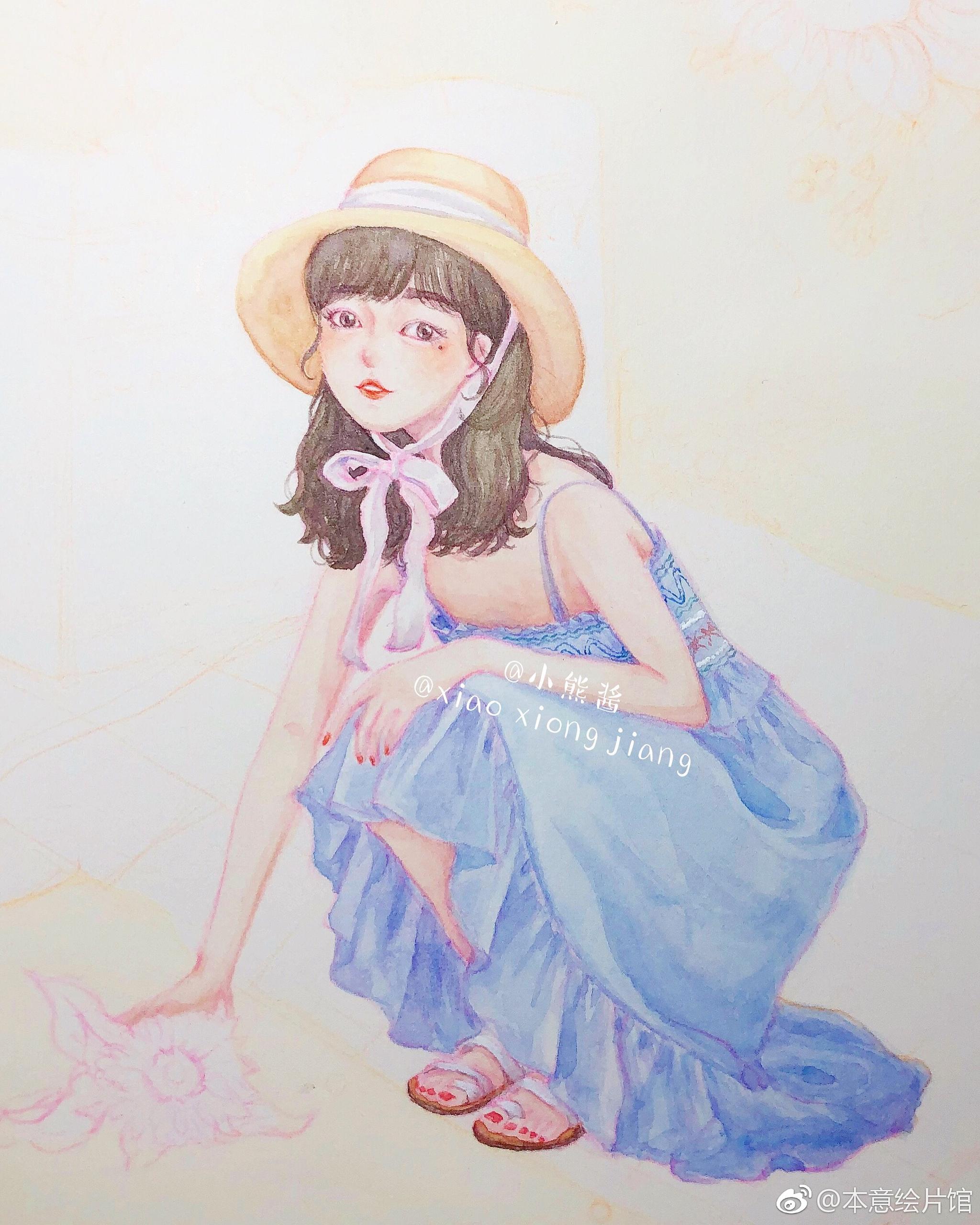 向日葵小仙女水彩步骤图9797 | 绘画