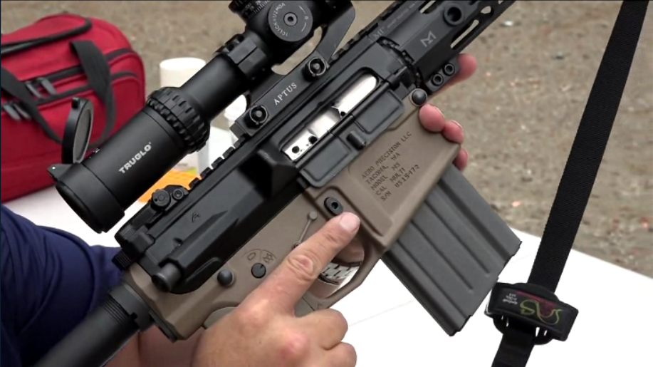 老外刚买回来的ar-10自动步枪,靶场射击试试性能如何