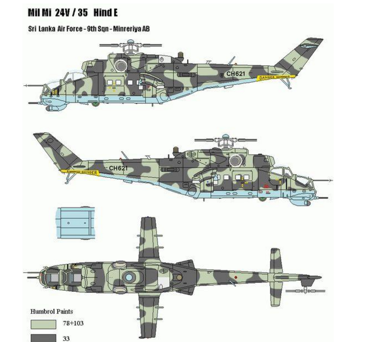 米24直升机技术指标及部署地区米24三视图往日的辉煌难掩今天的落寞