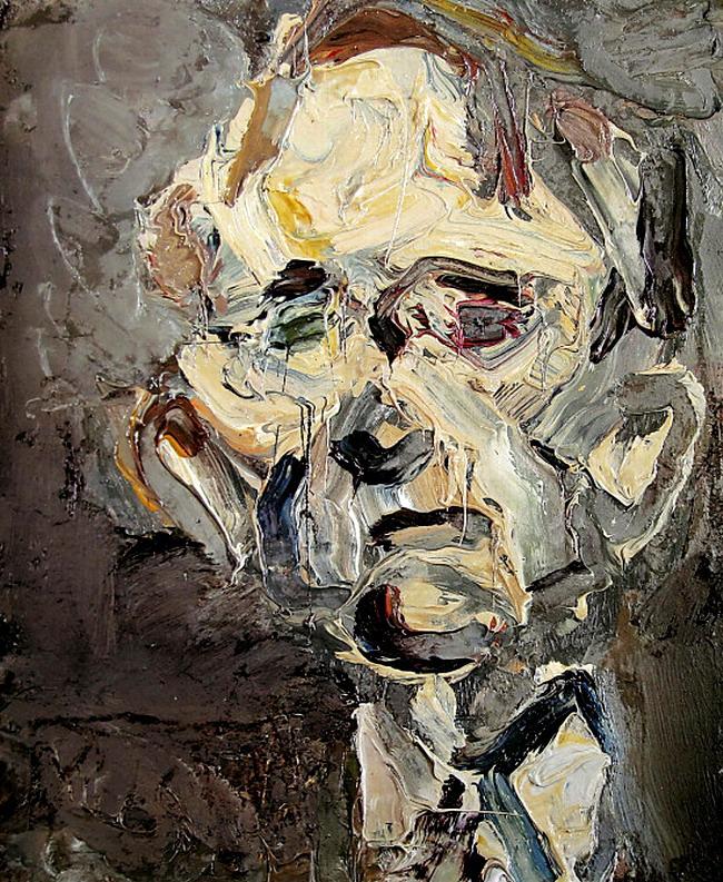 雕塑般厚重英国当代最重要画家之一奥尔巴赫作品赏析