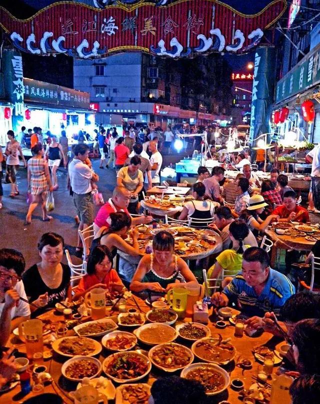杭州美食街照片图片