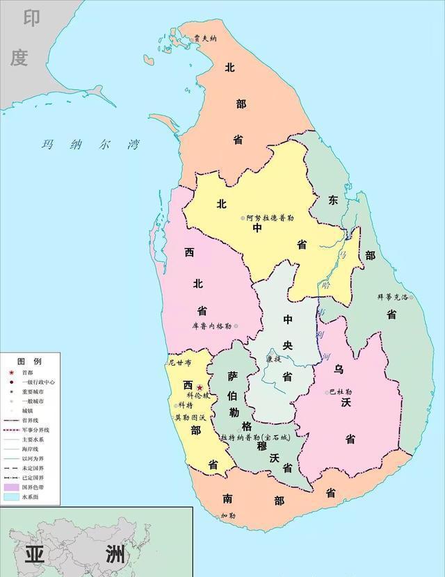斯里兰卡在地图上的位置锡兰就是今天斯里兰卡的旧称,明成祖永乐年间