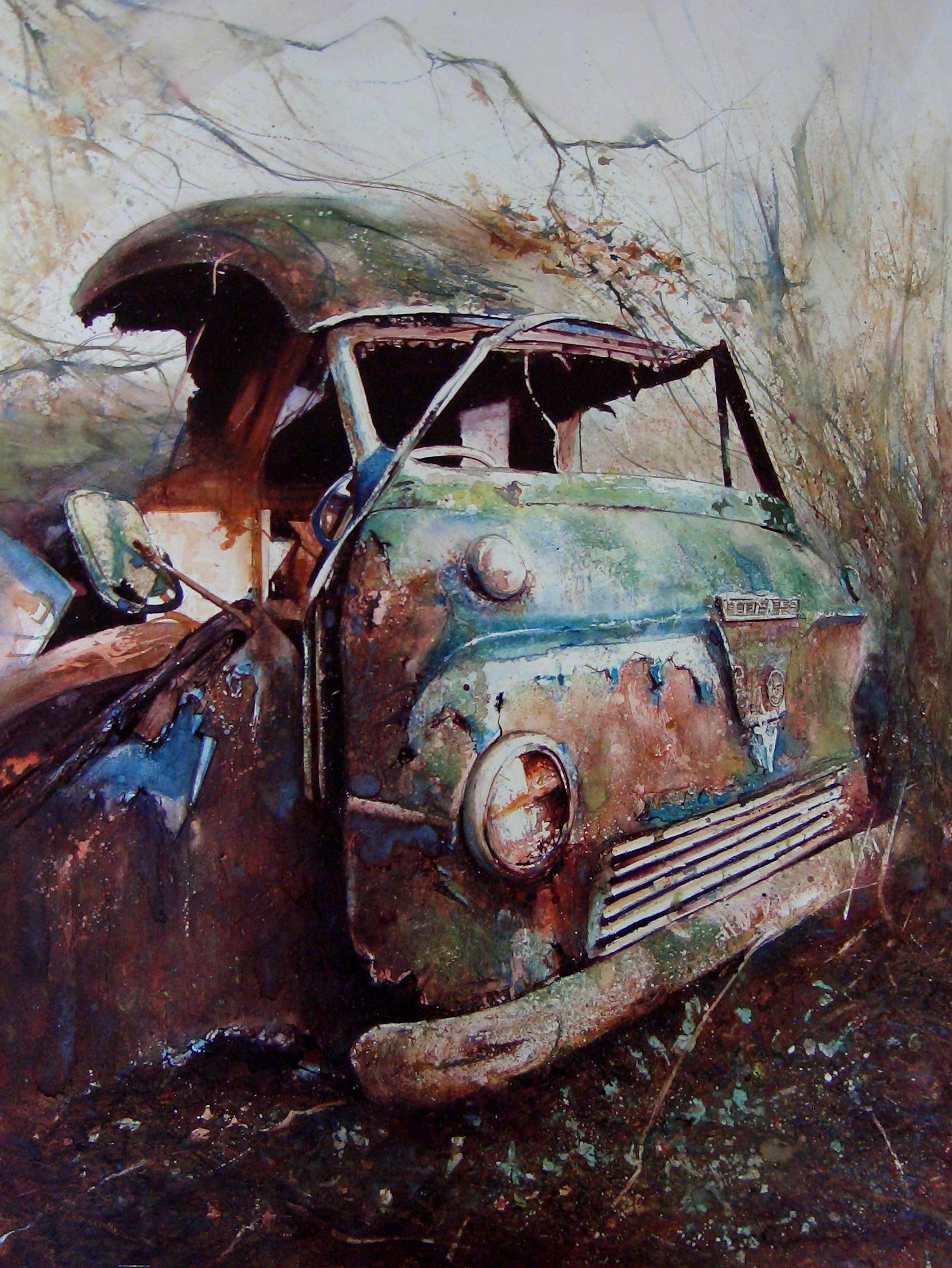 细腻写实的水彩作品davidpoxon