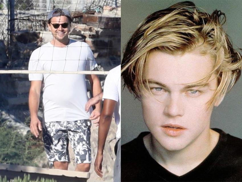 对比他年轻时候的照片,瘦下来的小李子算是重回颜值巅峰了,一起沉溺在