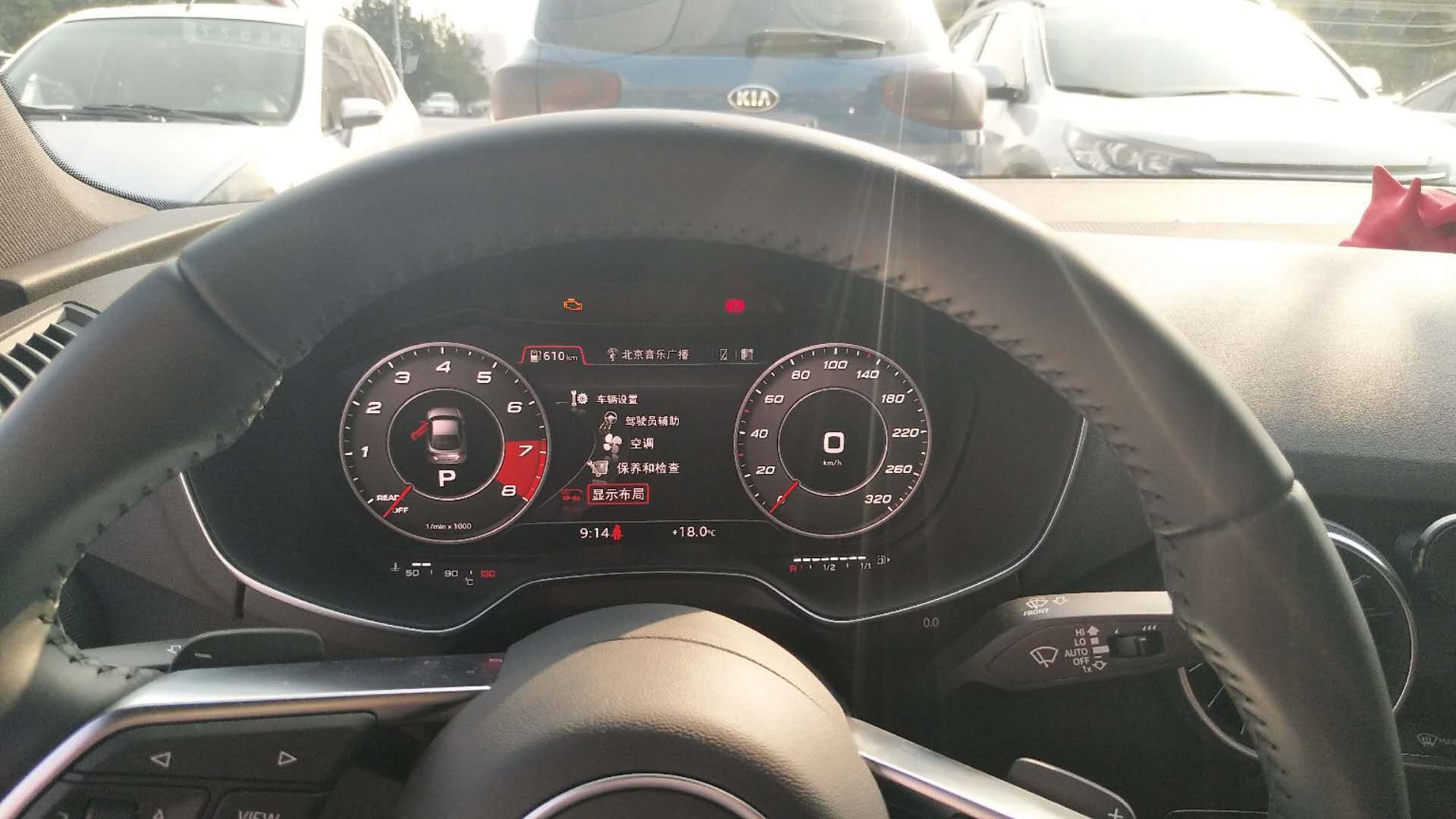 新tt无钥匙进入,倒车影像,ttrs运动布局仪表