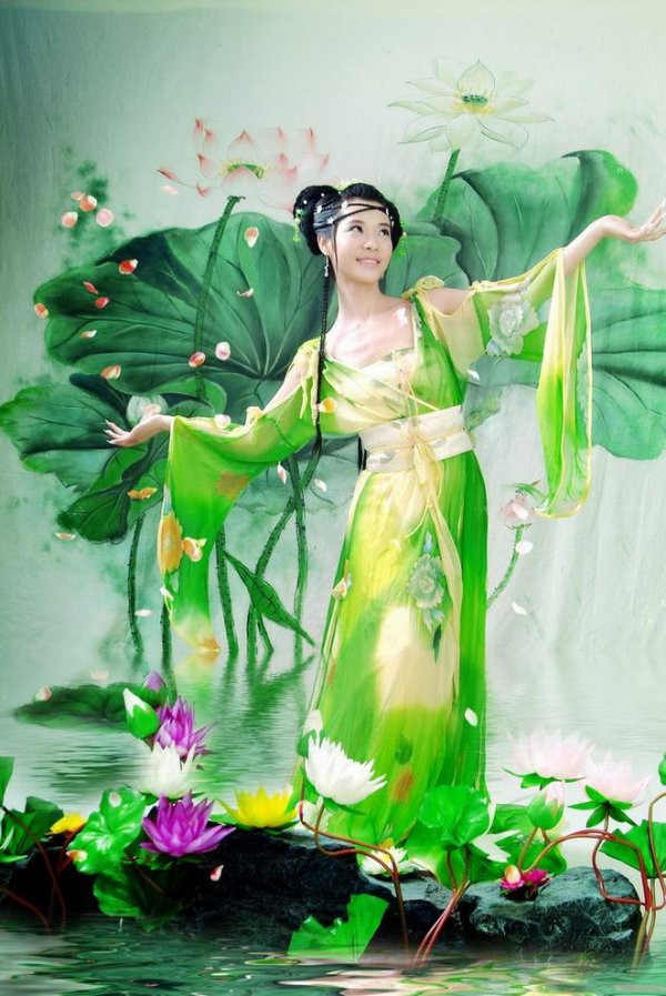 古装仙女下凡,唯美高清艺术摄影