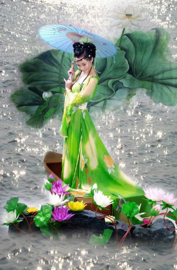 古装仙女下凡,唯美高清艺术摄影