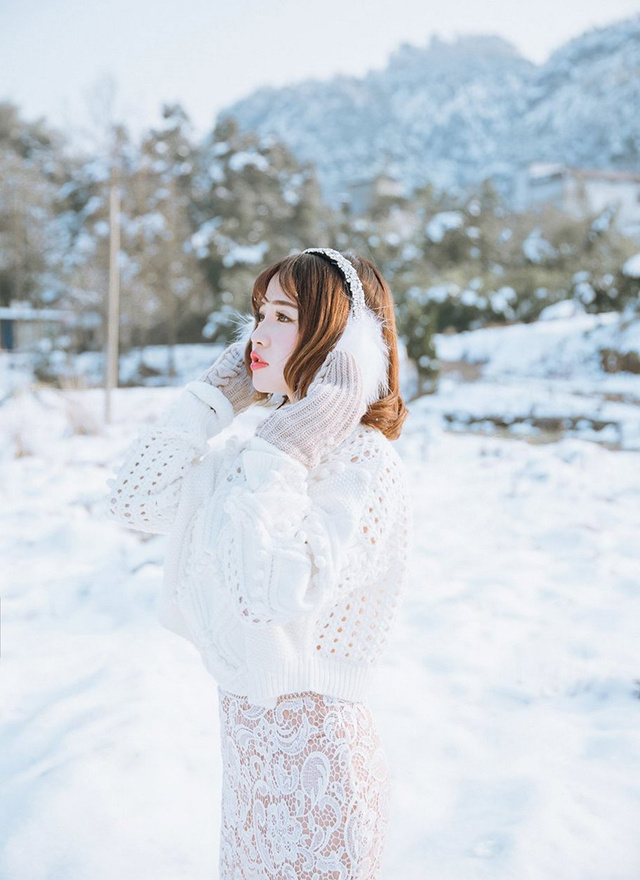 清纯美女徐cake雪地迷人写真照|雪地|写真|美女|相册|图库_新浪新闻