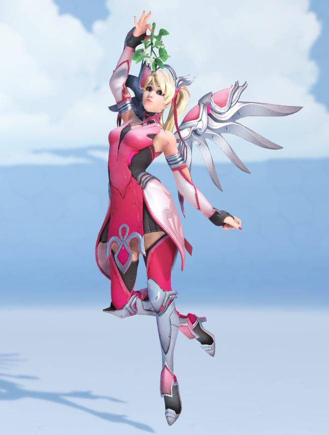 守望先锋款慈善主题的特殊皮肤少女心爆棚的粉红天使