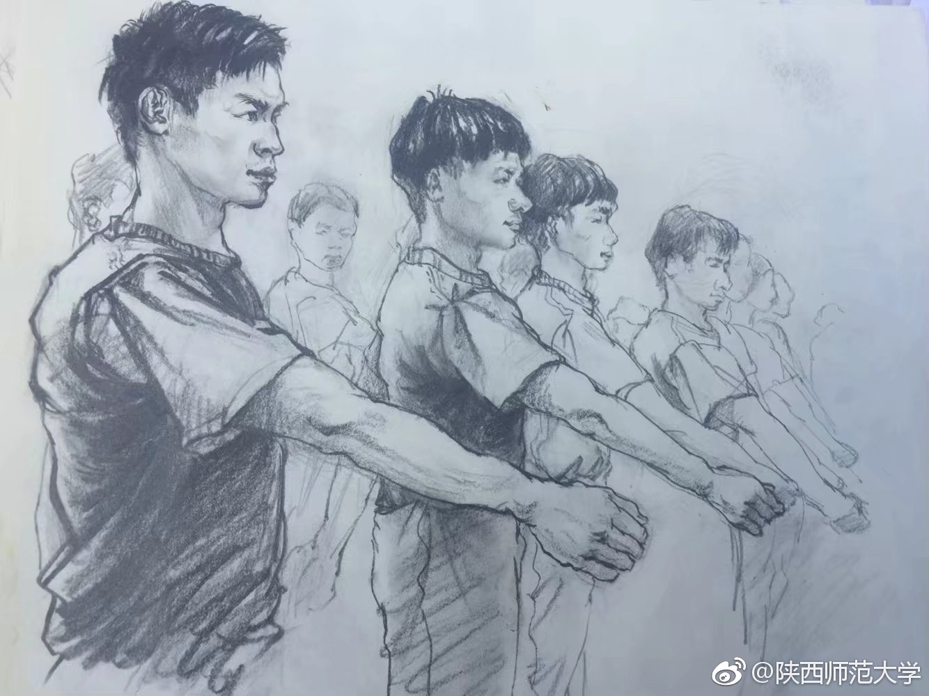 闪star画笔下的军训生活,萌萌哒,帅帅哒~ 油菜花的小萌星