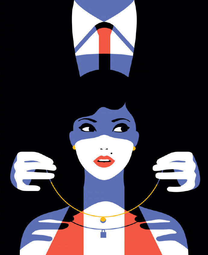 明暗关系 插画师 malika favre 绘画作品