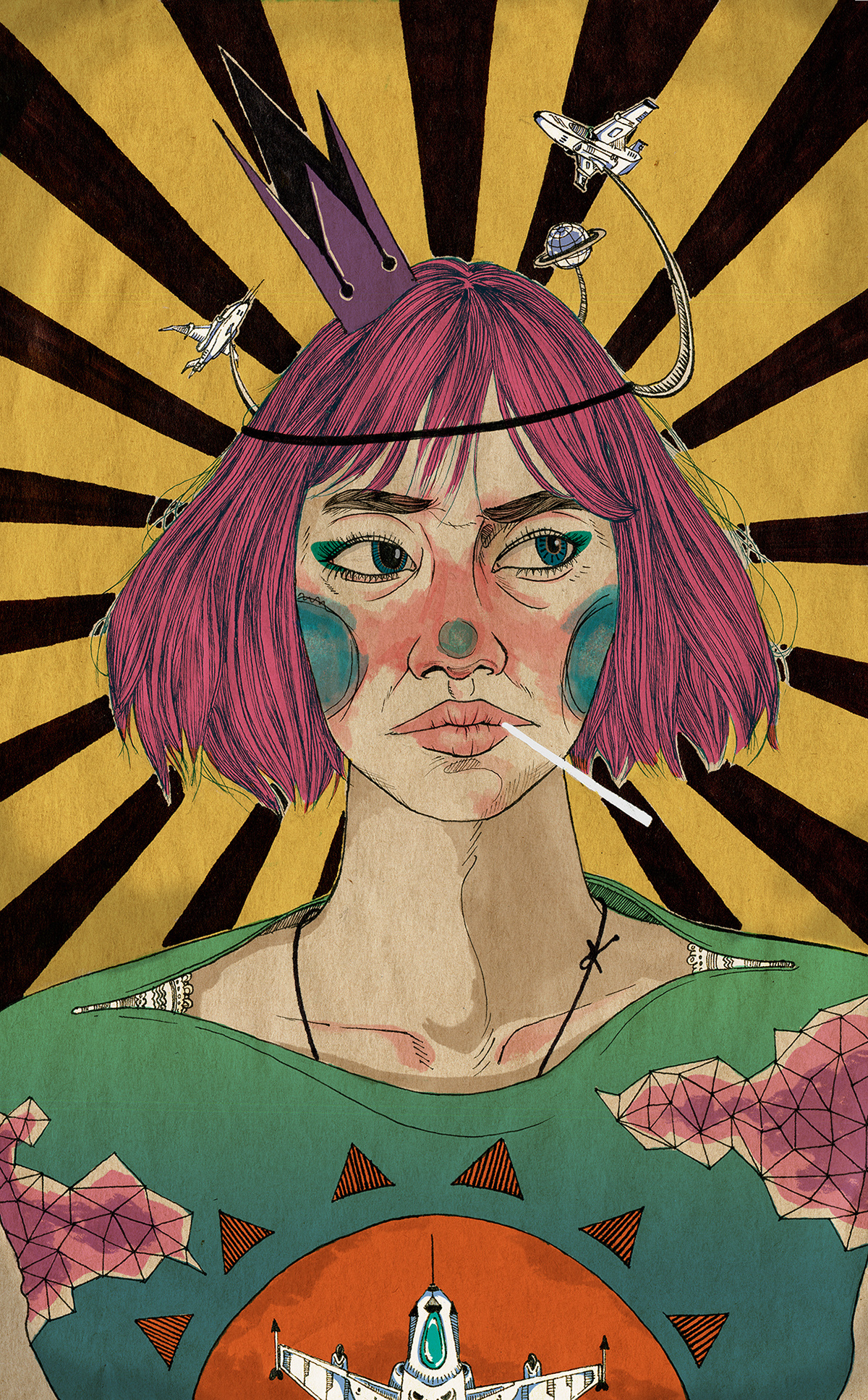 portrait手绘美术插画绘画