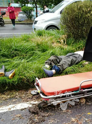 绿化带上倒地不起男子为被撞身亡,肇事逃逸者已投案自首