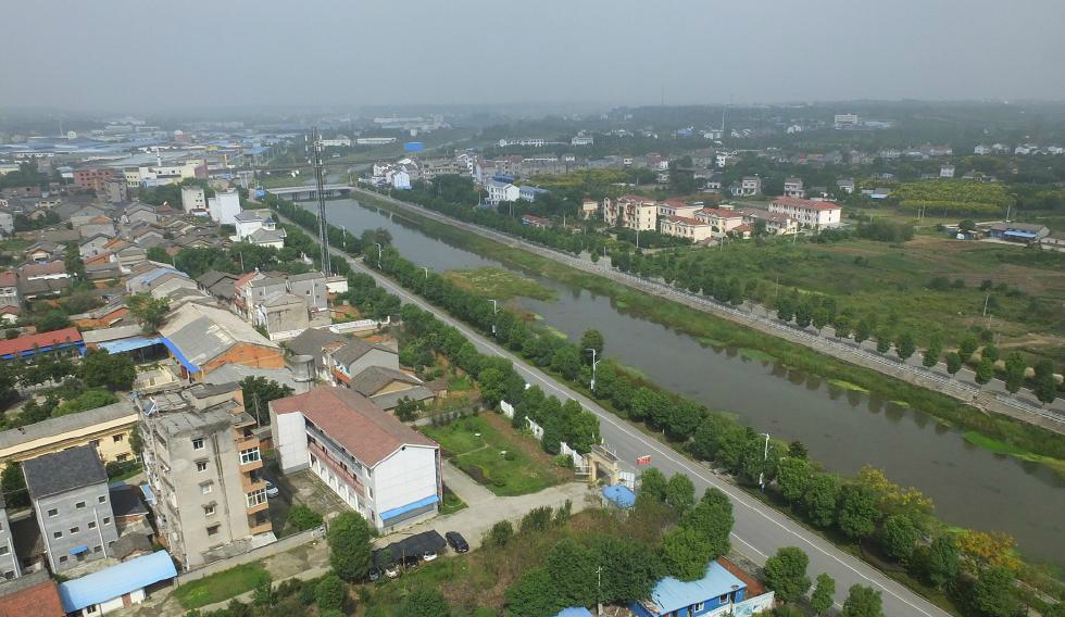 2018年9月19日,湖北宜昌枝江市安福寺镇掠影.