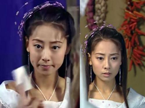 《齐天大圣孙悟空》中的"素素"↓年轻时候的张茜长得水灵,精致的五官