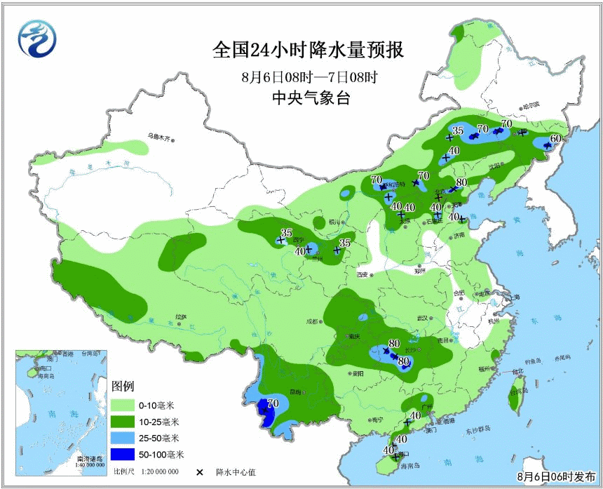 一周天气——东北华北云贵多雨 江南高温冲满贯