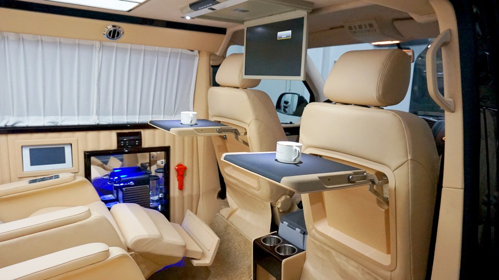 小清新风格内饰——大众t5商旅两用房车