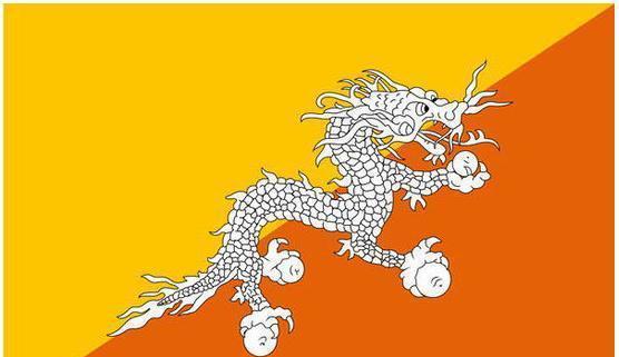 唯一国旗上有龙的国家, 也唯一是没有与中国建交的邻国