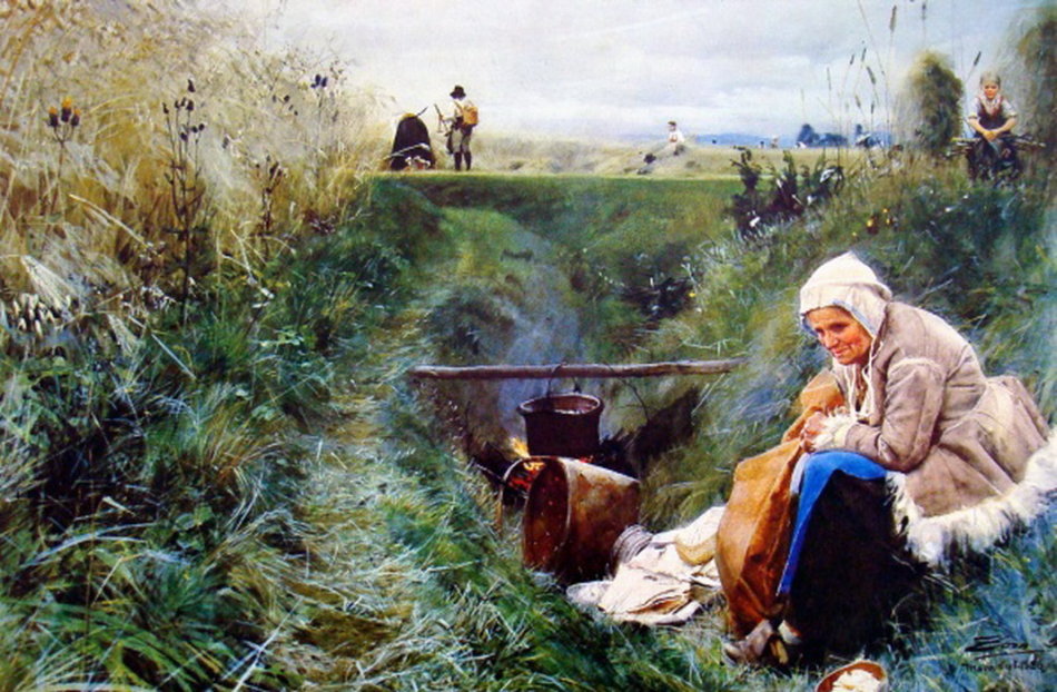 瑞典绘画大师安德斯·佐恩的水彩画