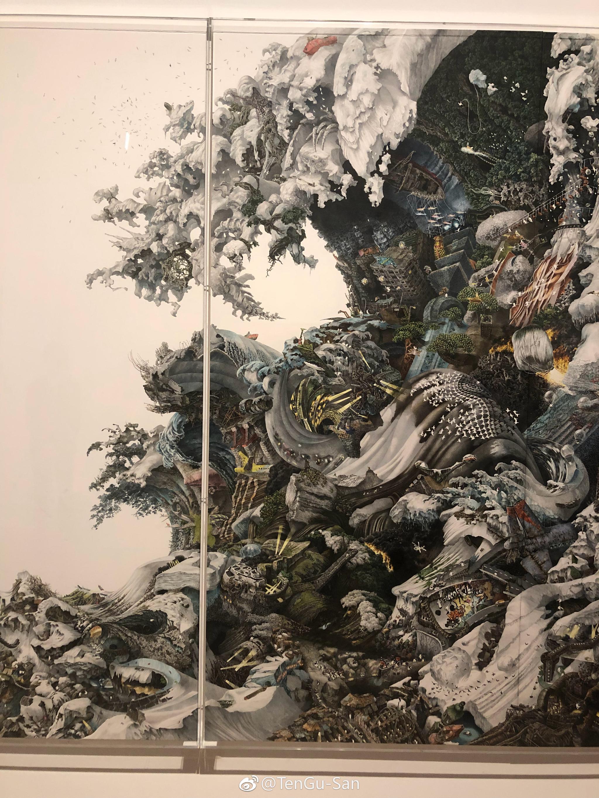 池田学的作品预兆点查看原图看看这副充满各种细节的作品