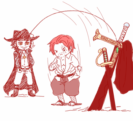 海贼王宝刀赠英雄红发香克斯破天宝剑名为狮鹫格里芬