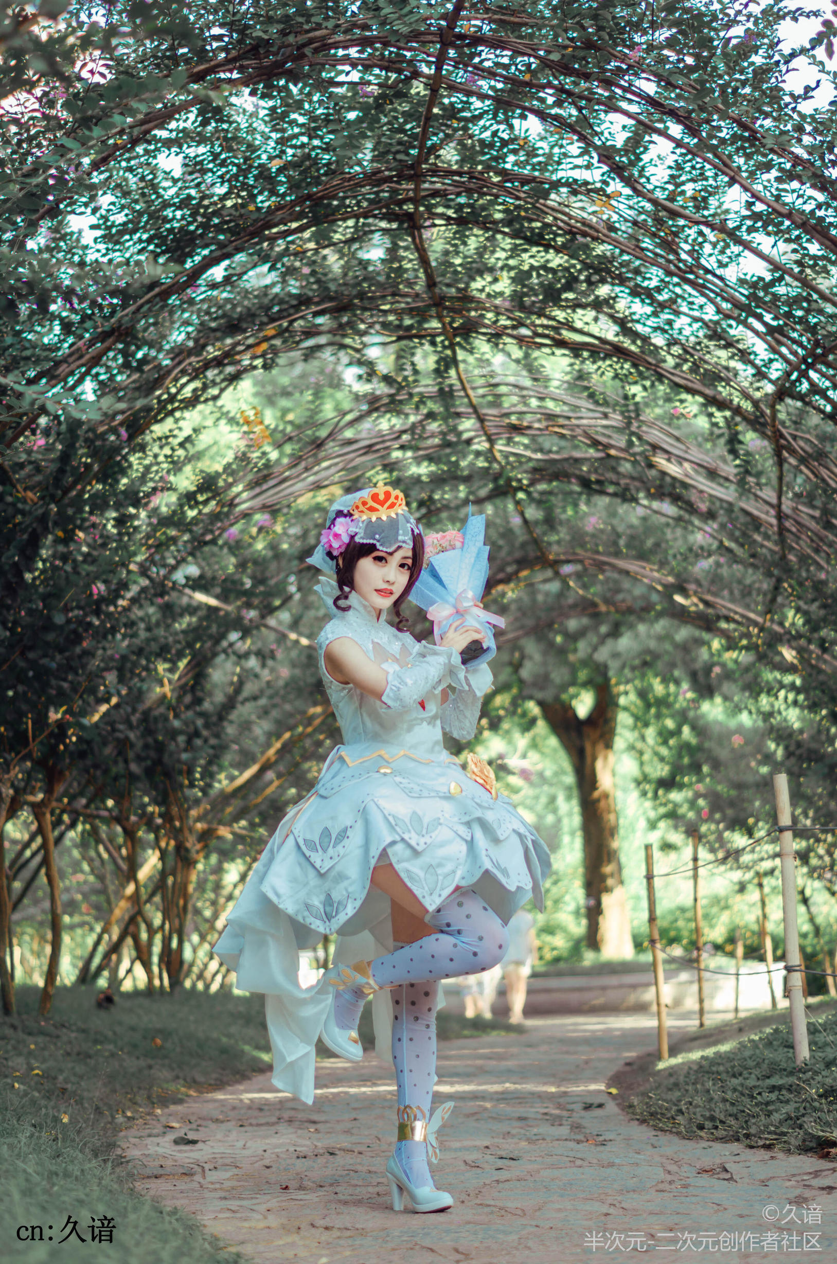 王者荣耀小乔纯白花嫁cos此刻做你最美的新娘