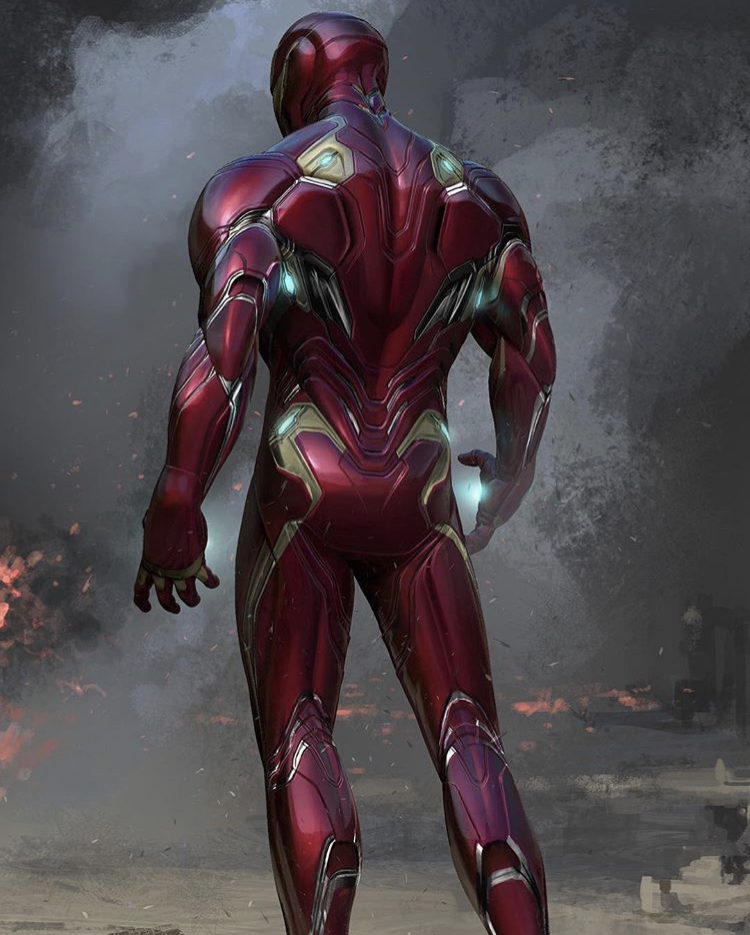 啊爸太帅了复仇者联盟3钢铁战甲mark50概念图