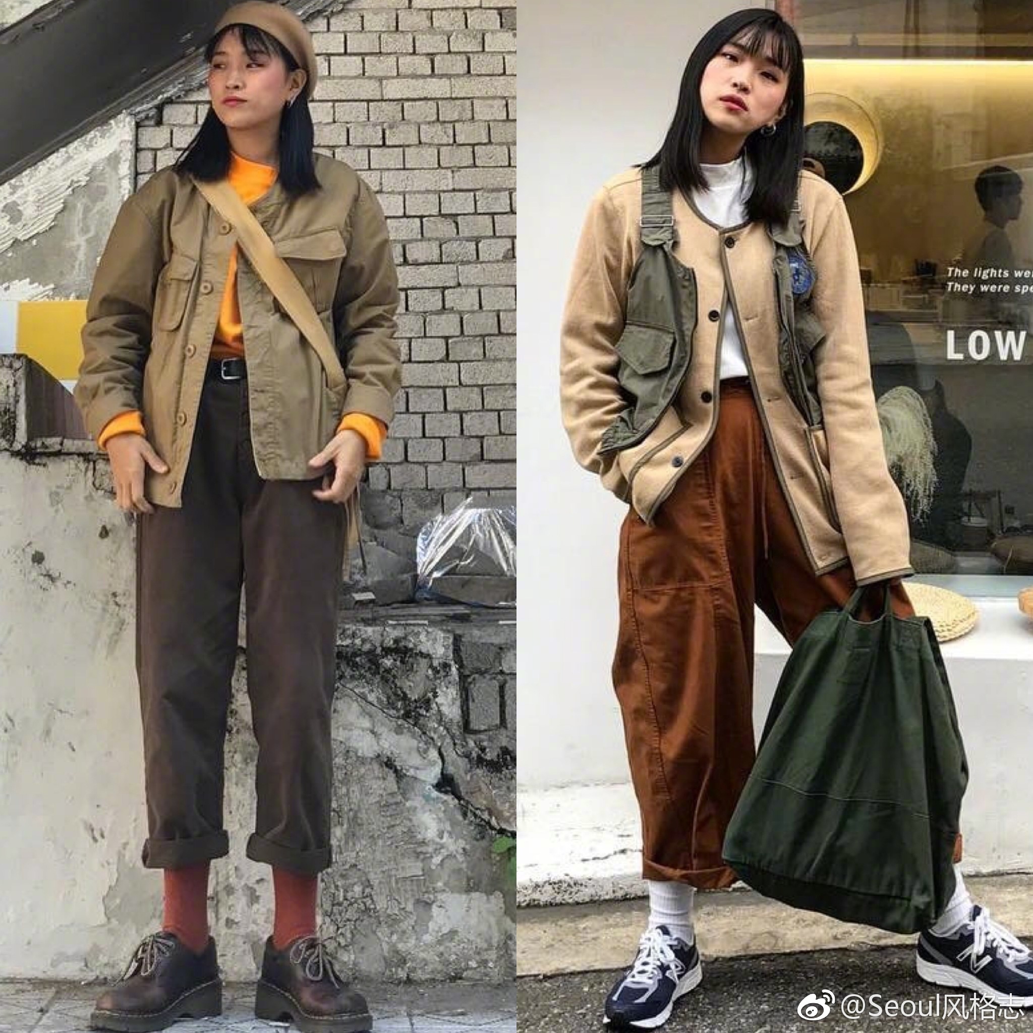 随性帅气的工装风穿搭参考.