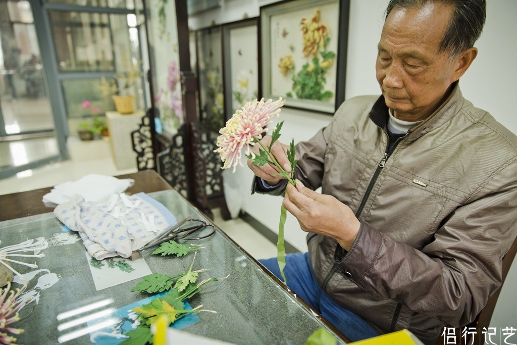 扬州78岁老人有绝技用通草做假花成国礼全国只有2人会