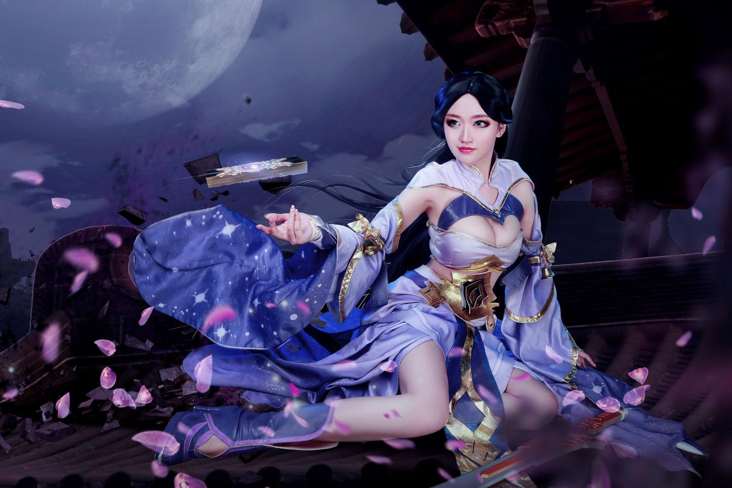 王者荣耀紫霞仙子cosplay我在你心里留下了一样东西