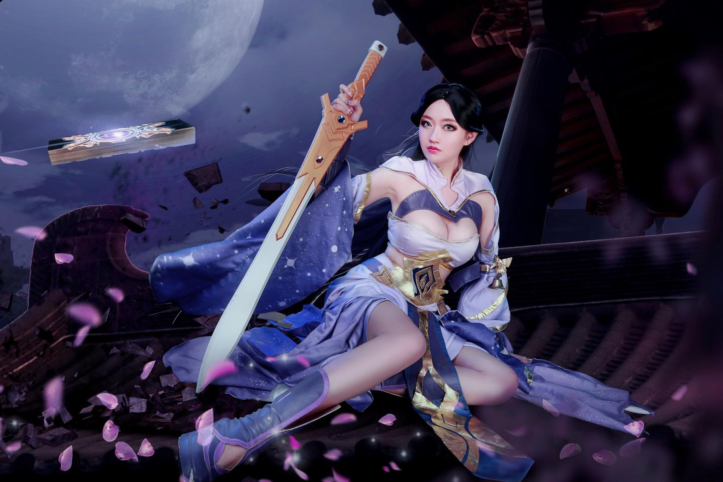 王者荣耀紫霞仙子cosplay我在你心里留下了一样东西