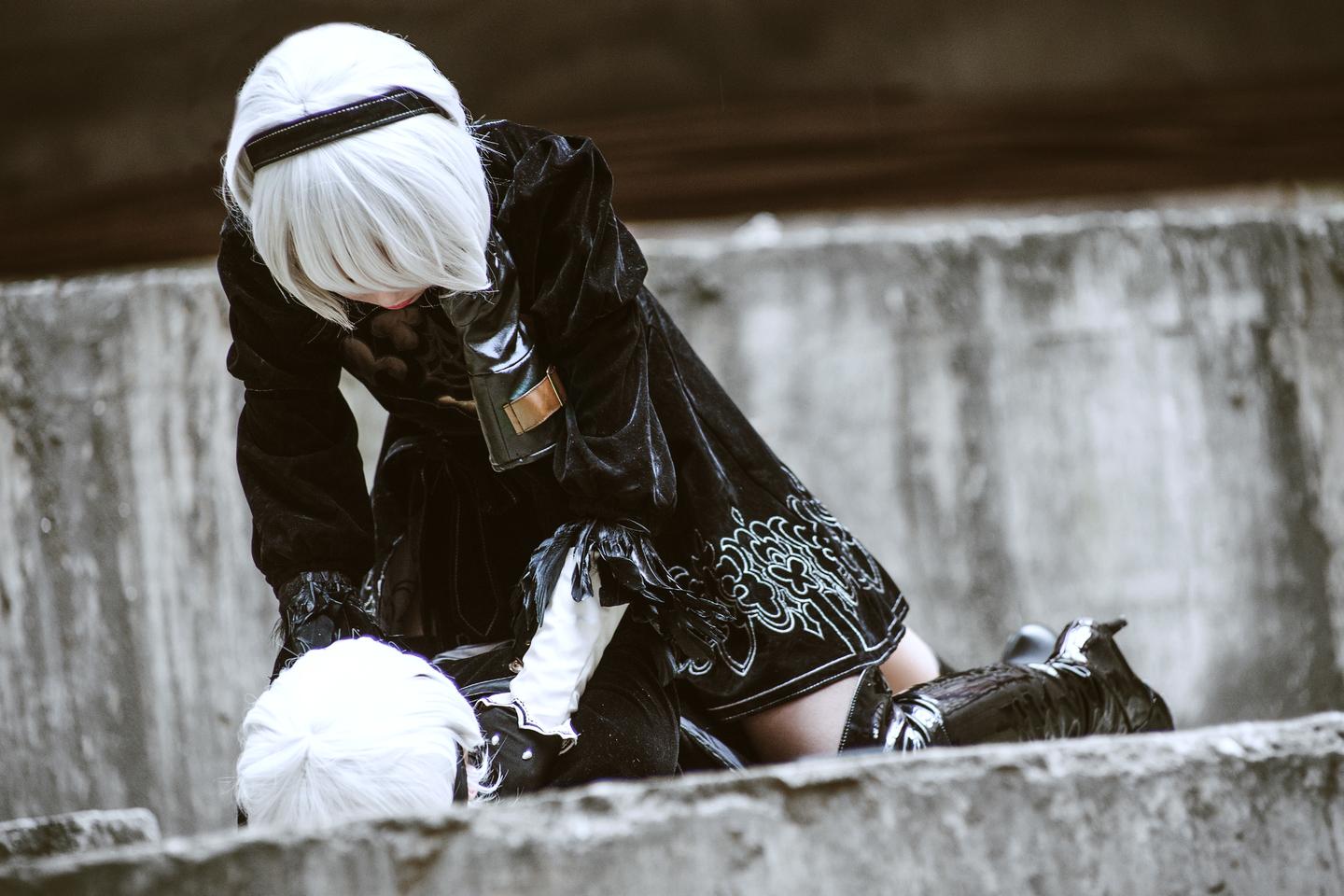 尼尔机械纪元 cosplay 大长腿2b小姐姐在线撩人