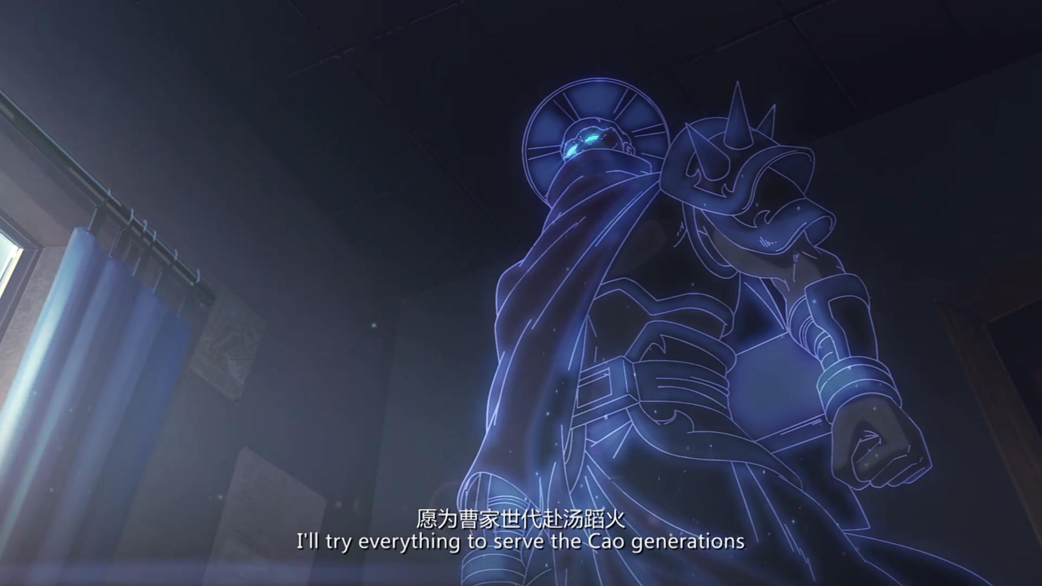 第一个经典的动漫台词,自然就是咱们国漫镇魂街里头,曹焱兵的守护灵