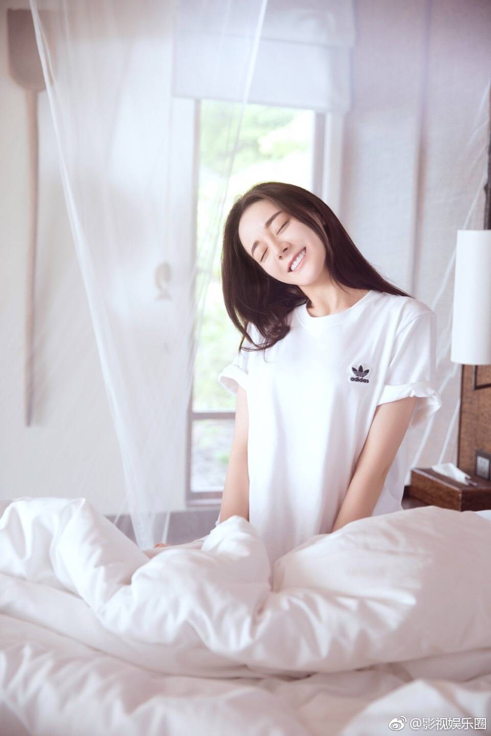 迪丽热巴 起床照热巴到底是什么人间小仙女啊@dear-迪丽热巴