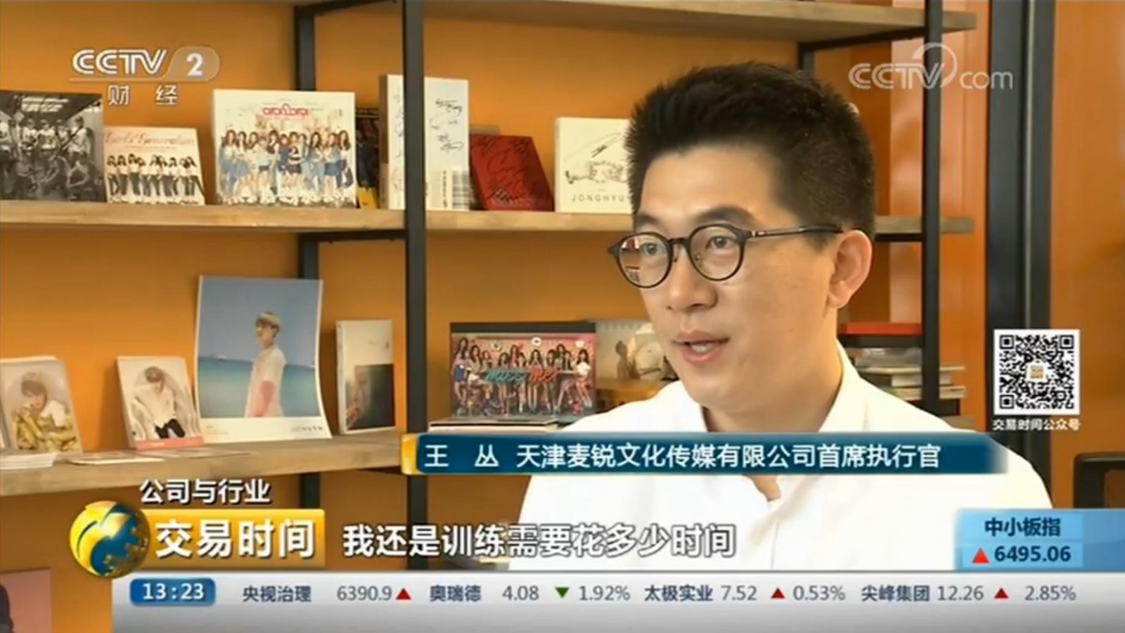 央视财经频道专访麦锐娱乐王丛:如何应对偶像市场风云变局