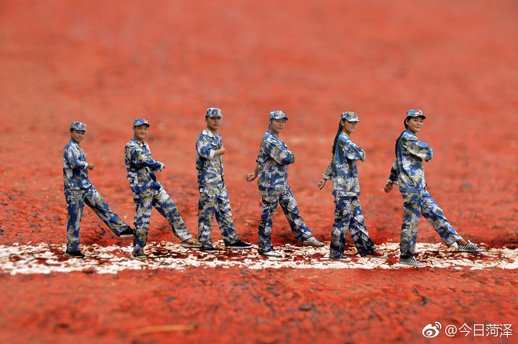 菏泽技师学院一大波军训创意照来袭