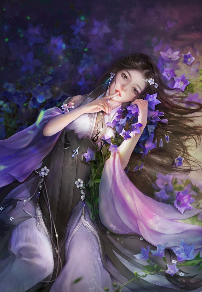 待她长发及腰公子娶她可好二次元古风长发美人特辑