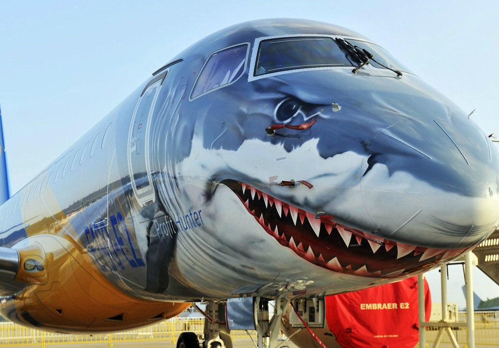 珠海航展,巴航大鲨鱼e190e2首秀