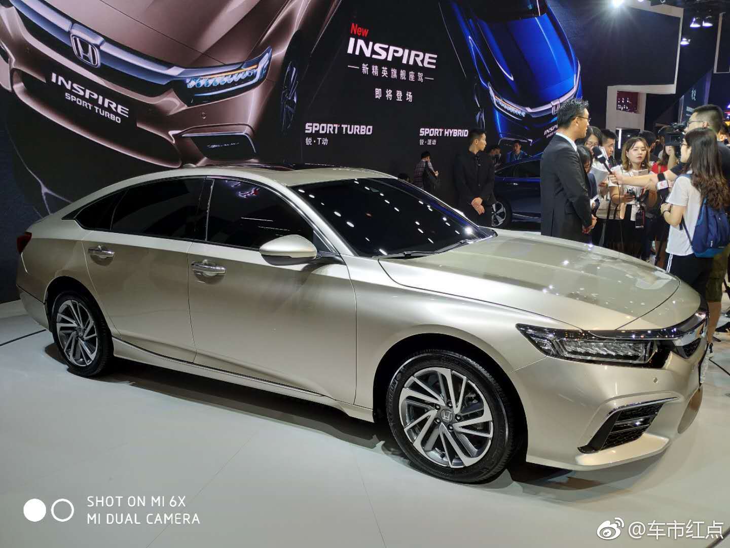 来自东风hondainspire新精英旗舰座驾锐t动锐混动新车亮相