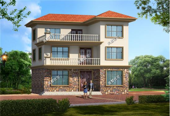 12x10米三层农村别墅25万建成比城里千万豪宅还美